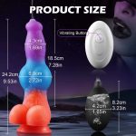 OEM 9.53Inch Dog Animal Ejaculating Vibrating Squirting Knot Dildo Dragon Monster Fantasy Huge Horse Dildo Adult Toys - 图片 6