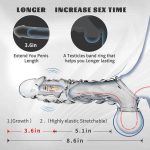 OEM Wolf Braces Lengthened Thickened Vibrating Penis Braces Adult Sex Products Men's Products Cock Ring Male Delay Ejaculation - 图片 6