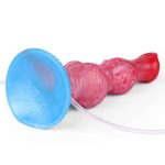 OEM 22.8cm Squeezing Inflatable Water Spray Shaped Dildo for Private Masturbation and Cleaning of the Backyard Silicone Rod - 图片 6