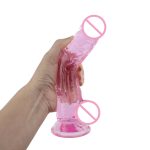Factory Wholesale Cheap and Colorful Dildo TPE Realistic Huge Artificial Penis Crystal Dildo for Women - 图片 6