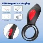 Soft Silicone Ejaculation Time Delay Rings Vibrators Couple Long Time Cock Ring for Men - 图片 6