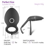 Hot Sale Male Women Adult Products for Sex Shops Long-Lasting Ring Lock Ring Precision Vibrating Cock Ring Rechargeable - 图片 6