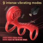 Male Masturbation APP Remote Control Vibrator Couple Sharing Clitoral Stimulation Passion Lock Fine Ring Vibration for Men - 图片 6