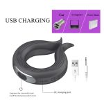 Adult Products Wholesale Rechargeable Silicone Vibrating Locking Sperm Ring Male Delayed Masturbator - 图片 6