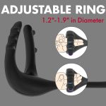 Prostate Massager Anal Plug Vibrator Sperm Lock Ring Delay Ejaculation Trainer Penis Ring for Men - 图片 6