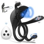 Wearable Silicone Electric Stimulate Prostate Massager Vibrating Anal Butt Ejaculation Ring Vibrator for Adult Anal Toys - 图片 6