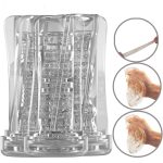 Electric Automatic Male Masturbator Tool USB 10 Frequency Men's Exercise Masturbation Cup Transparent - 图片 6