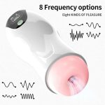 Automatic Male Masturbator Cup Blow Job Sucking Vibration Real Vagina Pocket Pussy Penis Oral Sex Machine Toys for Man Adults - 图片 6