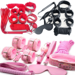 OEM Popular 7 Pcs Set Erotic ToysSex Bondage Leather Strap Kit Slave Game Bdsm Fetish Plush Bondage Sex Toy - 图片 6