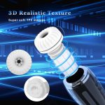 Realistic 3D Textured Ultra-Soft Pussy Male Electric Stroker Adult Sex Toy Automatic Telescopic Vibrating Man Masturbation Cup - 图片 6