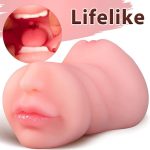 Hot Selling 3D Men Massage Manual Masturbation Bust Silicone Doll Big Breast Skin Color Airplane Cup Male Masturber Cup Toys - 图片 6