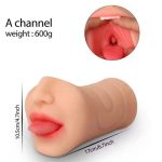 Hot Sale Artificial Vagina Men Masturbator Pocket Pussy Oral Sex Deep Through Sex Toys for Men Male Masturbation - 图片 6
