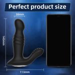 2023 Best Anal Vibrator Thrusting Anal Toy Remote Controlled Vibrating Prostate Massager Silicon Anal Butt Plug for Men - 图片 6