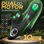 G Spot Vibrator 4 in 1 Realistic Snake Dildo Sex Toys 2 Motors 10 Vibrations Female Adult Toys for Female Womens - 图片 6