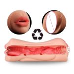 3D Realistic Vagina Masturbator Oral Mouth Aircraft Cup Pocket Pussy Intimate Deep Throat Double Hole Sex Toy for Men - 图片 6