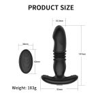 Wireless Remote Control Thrusting and Vibration Dildo 2in1 Prostate Massager Anal Butt Plug Vibrator for Woman and Man Pleasure - 图片 6