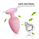 Silicone Anal Vibration Prostate Massager Remote Control Adult G-spot LED Light Anal Plug Sex Toys for Men and Women - 图片 6
