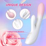 2024 Hot Selling Liquid Silicone Rabbit Vibrator Soft Intense Vibration G-spot Massage Clitoral Stimulation Sex Toys for Women - 图片 6