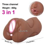 3 in 1 Sexy Masturbator Men Masturbation Sexual Realistic Silicone Artificial Vagina Pussy Sex Toy for Male Erotic Intimate Shop - 图片 6