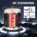 Automatic Male Masturbator Cup Open-ended Vibrating Realistic Vagina Masturbation Cup Pocket Pussy SexToy for Men Adult Supplies - 图片 6