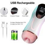 New Best-selling Rotating Suction Aeroplane Cup Powerful Vibration Heating Masturbator Erotic Toys Masturbation Cup - 图片 6