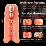 OEM Male Electric Masturbation Cup Adult Sex Orgasm Toy Onahole Masturbator Vibrating Massager Real Vagina Pussy for Men - 图片 6