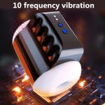 OEM Best Selling 10 Frequency Vibrating 4 Sucking Sex Toy for Man Through Type Aircraft Cup Realistic Male Masturbator - 图片 6