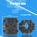 OEM Charging Vibration Lock Ring Male Delayed Masturbator Soft Silicone Sex Toy for Men - 图片 6