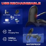 OEM Dual Ring Adult Sex Toys Stimulator Massager Vibrating Penis Ring Cock Sleeve for Men Erection Enhancing and Female Pleasure - 图片 6