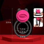 OEM Remote Control Vibrating Cock Ring Couple Sex Toy Sex Novelties Tongue Clitoral Stimulator Vibrator - 图片 6