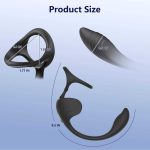 OEM 3 in 1 Penis Ring Vibration Anal Testicle Sex Toys APP Remote Control Prostate Massager Vibrating Cock Ring with Anal Plug - 图片 6
