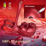 OEM Adults Silicone Cock Vibration Penis Rings Stimulating Erection Penis Sex Toys App Controlled Rose Tongue Sucking Anal - 图片 6