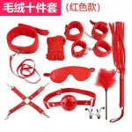 OEM Popular 10PCS Fetish Kits Bed Restraints Bondage Plush PU Sexy Flirting Alternative Toys Tied BDSM Bondage Set - 图片 6