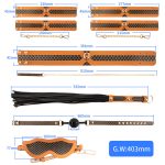 OEM 6 Pcs Female Sex Bondage Set for Couples Soft Leather Bdsm Sex Toys Bondage Fetish Handcuffs Anklecuffs Whip Paddle Collar - 图片 6