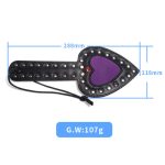 OEM BDSM Toys Sex Product PU Leather Paddle Novelty Spanking Paddles Crop Whip - 图片 6