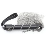 OEM High Quality Soft Leather Flogger for Male Sex Bdsm Bondage Gear with Metal Tassels Sex Spanking Whip Stock Included - 图片 6