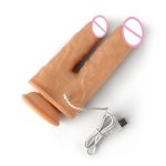 Remote Control Double Penetration Vaginal Anus Anal Dildo Vibrator Realistic Dick Vibrating Rotating Huge Double Dildo for Women - 图片 6