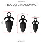 Anal Expander Masturbator Prostate Massager Silicone Butt Plug Black Anal Plugs Set Adult Toys for Couples - 图片 6