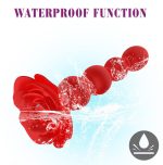 Remote Control Rose Vibrator LED Anal Beads Butt Plug Sex Toys with 10 Rotate Twist and Vibrating Modes - 图片 6