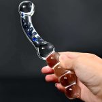 Crystal Glass Dildo Penis Anal Beads Butt Plug Masturbation Personal Massager G-Spot Stimulation Adult Sex Toy for Women - 图片 6