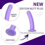 3pcs Trainer Kit Realistic Dildo Butt Plug Strong Suction Cup Base Black Silicone Anal Plug for Beginners to Advanced Users - 图片 6