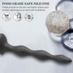 Anal Vibrator Butt Plug Vibrating Heating Shocking Anal Beads Prostate Massager Electric Shock 10 Modes for Men Women - 图片 6