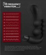 High Quality Adult Sex Toy 10 Frequency Silicone Vibrating Anal Butt Plug Prostate Massager Anal Toy Vibrator for Women Men - 图片 6