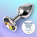 OEM Colorful Anal Butt Plug 3 Pcs Sets Dazzling Colour Safety Metal Fantasy Sex Games for Starter Beginner - 图片 6