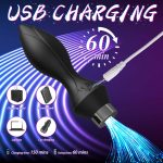 OEM Wireless Glow Remote Control Men Glow Prostate Massage LED Luminous Tail Anal Vibrator Vibrating Anal Butt Plug - 图片 6