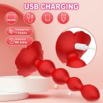Rose Butt Plug Prostate Massager With 360?? Cyclic 10 Rotating & Vibrating Modes G Spot Vibrator Anal Toys for Men Women Couples - 图片 6