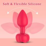 OEM New Red Vibrator for Anus Vibrator Women Men Inside Massage Tool Black Inner Massage Device - 图片 6
