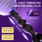 OEM Thrusting Sex Toys Anal Plugs - Anal Toys Sex Toy Vibrating Butt Plug G Spot Vibrator - 图片 6