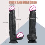 Double Silicone Dildo Artificial Penis Realistic Dildo Sex Toy Lifelike Dildos Xxl for Women - 图片 6