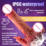 8.4 Inch Hands-Free Remote Control Thrust Telescopic Realistic Dildo Vibrator Adult Sex Toy Rotation Tongue Licking Dildos - 图片 6